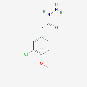 molecular formula C10H13ClN2O2 B4452489 2-(3-chloro-4-ethoxyphenyl)acetohydrazide 