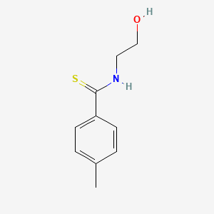 molecular formula C10H13NOS B4452492 N-(2-hydroxyethyl)-4-methylbenzenecarbothioamide 