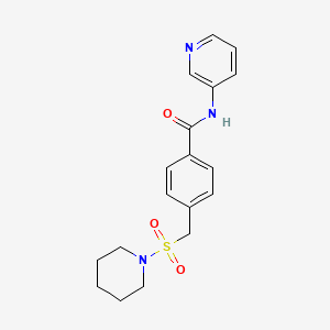 4-[(1-piperidinylsulfonyl)methyl]-N-3-pyridinylbenzamide