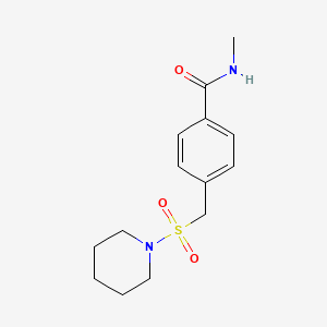 N-methyl-4-[(1-piperidinylsulfonyl)methyl]benzamide