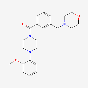 4-(3-{[4-(2-methoxyphenyl)-1-piperazinyl]carbonyl}benzyl)morpholine