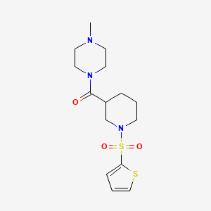 1-methyl-4-{[1-(2-thienylsulfonyl)-3-piperidinyl]carbonyl}piperazine