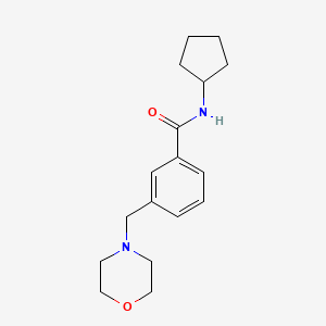 molecular formula C17H24N2O2 B4452653 N-cyclopentyl-3-(4-morpholinylmethyl)benzamide 