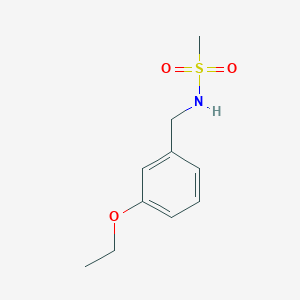 molecular formula C10H15NO3S B4452662 N-(3-ethoxybenzyl)methanesulfonamide 