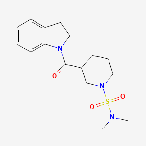 3-(2,3-dihydro-1H-indol-1-ylcarbonyl)-N,N-dimethyl-1-piperidinesulfonamide