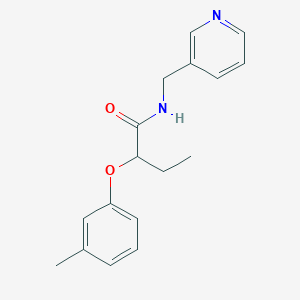 2-(3-methylphenoxy)-N-(3-pyridinylmethyl)butanamide