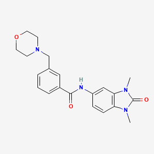 N-(1,3-dimethyl-2-oxo-2,3-dihydro-1H-benzimidazol-5-yl)-3-(4-morpholinylmethyl)benzamide