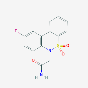 2-(9-fluoro-5,5-dioxido-6H-dibenzo[c,e][1,2]thiazin-6-yl)acetamide