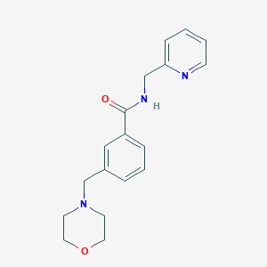 3-(4-morpholinylmethyl)-N-(2-pyridinylmethyl)benzamide