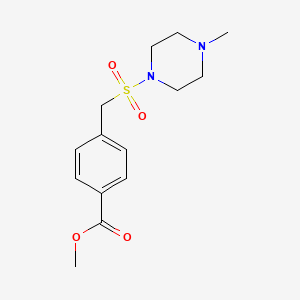 methyl 4-{[(4-methyl-1-piperazinyl)sulfonyl]methyl}benzoate