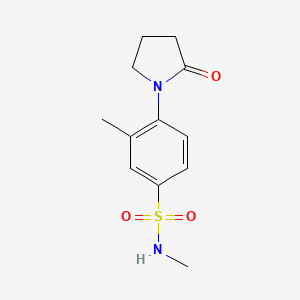 N,3-dimethyl-4-(2-oxo-1-pyrrolidinyl)benzenesulfonamide