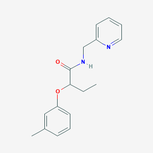 molecular formula C17H20N2O2 B4452799 2-(3-methylphenoxy)-N-(2-pyridinylmethyl)butanamide 