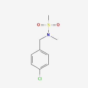 molecular formula C9H12ClNO2S B4452810 N-(4-chlorobenzyl)-N-methylmethanesulfonamide 