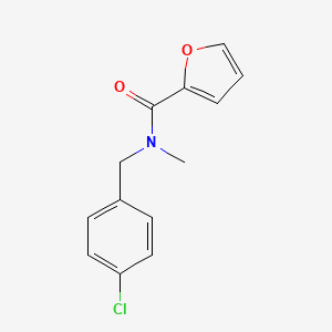 molecular formula C13H12ClNO2 B4452811 N-(4-chlorobenzyl)-N-methyl-2-furamide 