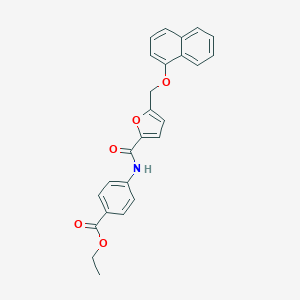 Ethyl 4-({5-[(1-naphthyloxy)methyl]-2-furoyl}amino)benzoate