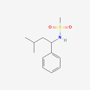 N-(3-methyl-1-phenylbutyl)methanesulfonamide