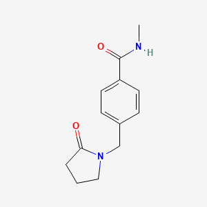 molecular formula C13H16N2O2 B4452856 N-methyl-4-[(2-oxo-1-pyrrolidinyl)methyl]benzamide 