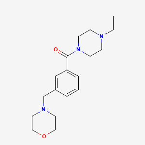 4-{3-[(4-ethyl-1-piperazinyl)carbonyl]benzyl}morpholine