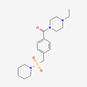 1-ethyl-4-{4-[(1-piperidinylsulfonyl)methyl]benzoyl}piperazine