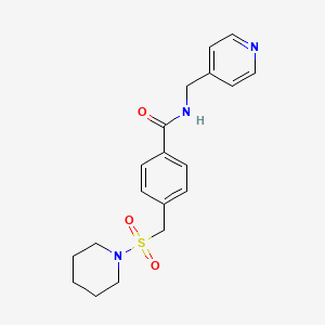 4-[(1-piperidinylsulfonyl)methyl]-N-(4-pyridinylmethyl)benzamide