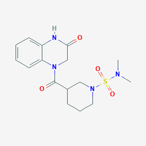 N,N-dimethyl-3-[(3-oxo-3,4-dihydro-1(2H)-quinoxalinyl)carbonyl]-1-piperidinesulfonamide