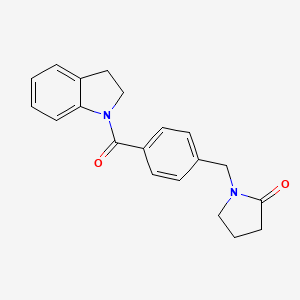 1-[4-(2,3-dihydro-1H-indol-1-ylcarbonyl)benzyl]-2-pyrrolidinone