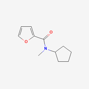 N-cyclopentyl-N-methyl-2-furamide