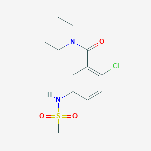 2-chloro-N,N-diethyl-5-[(methylsulfonyl)amino]benzamide