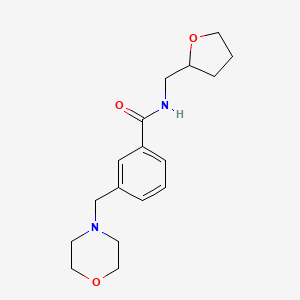 molecular formula C17H24N2O3 B4453073 3-(4-morpholinylmethyl)-N-(tetrahydro-2-furanylmethyl)benzamide 