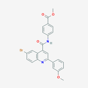 Methyl 4-({[6-bromo-2-(3-methoxyphenyl)-4-quinolinyl]carbonyl}amino)benzoate