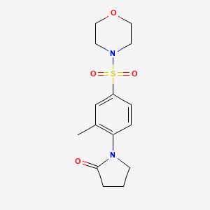 1-[2-Methyl-4-(morpholin-4-ylsulfonyl)phenyl]pyrrolidin-2-one