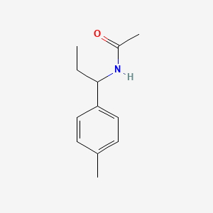 molecular formula C12H17NO B4453131 N-[1-(4-methylphenyl)propyl]acetamide 