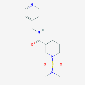 molecular formula C14H22N4O3S B4453148 1-[(dimethylamino)sulfonyl]-N-(4-pyridinylmethyl)-3-piperidinecarboxamide 