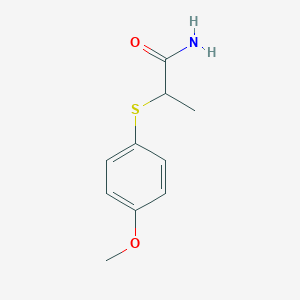 2-[(4-methoxyphenyl)thio]propanamide