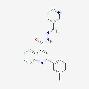 molecular formula C23H18N4O B445316 2-(3-methylphenyl)-N'-(3-pyridinylmethylene)-4-quinolinecarbohydrazide 