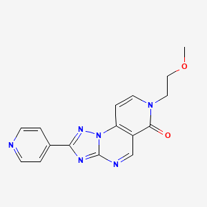 molecular formula C16H14N6O2 B4453194 7-(2-methoxyethyl)-2-(4-pyridinyl)pyrido[3,4-e][1,2,4]triazolo[1,5-a]pyrimidin-6(7H)-one 