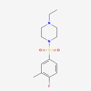 1-ethyl-4-[(4-fluoro-3-methylphenyl)sulfonyl]piperazine