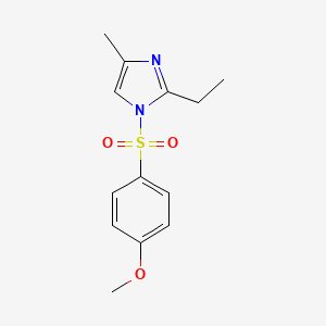 molecular formula C13H16N2O3S B4453219 2-ethyl-1-[(4-methoxyphenyl)sulfonyl]-4-methyl-1H-imidazole 