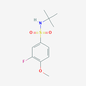 N-(tert-butyl)-3-fluoro-4-methoxybenzenesulfonamide