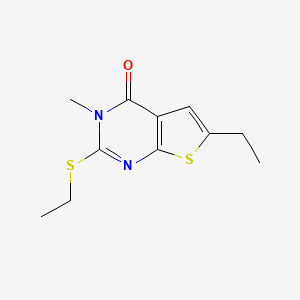 6-ethyl-2-(ethylthio)-3-methylthieno[2,3-d]pyrimidin-4(3H)-one