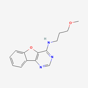 molecular formula C14H15N3O2 B4453310 N-(3-methoxypropyl)[1]benzofuro[3,2-d]pyrimidin-4-amine 