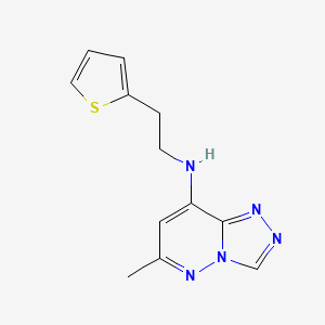 6-methyl-N-[2-(2-thienyl)ethyl][1,2,4]triazolo[4,3-b]pyridazin-8-amine