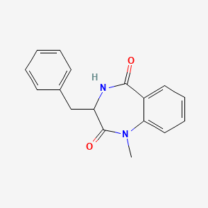 molecular formula C17H16N2O2 B4453323 3-benzyl-1-methyl-3,4-dihydro-1H-1,4-benzodiazepine-2,5-dione 