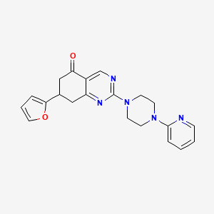 7-(furan-2-yl)-2-[4-(pyridin-2-yl)piperazin-1-yl]-7,8-dihydroquinazolin-5(6H)-one