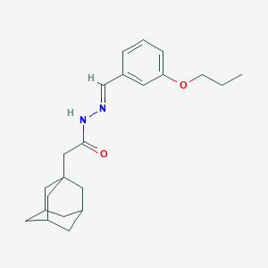molecular formula C22H30N2O2 B445335 2-(1-adamantyl)-N'-(3-propoxybenzylidene)acetohydrazide 