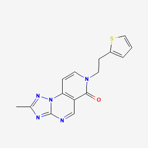 2-methyl-7-[2-(thiophen-2-yl)ethyl]pyrido[3,4-e][1,2,4]triazolo[1,5-a]pyrimidin-6(7H)-one