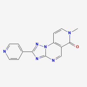 molecular formula C14H10N6O B4453366 7-methyl-2-(4-pyridinyl)pyrido[3,4-e][1,2,4]triazolo[1,5-a]pyrimidin-6(7H)-one 