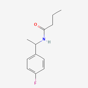 N-[1-(4-fluorophenyl)ethyl]butanamide