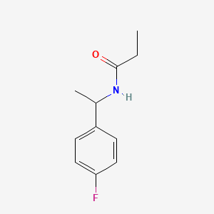 molecular formula C11H14FNO B4453402 N-[1-(4-fluorophenyl)ethyl]propanamide 