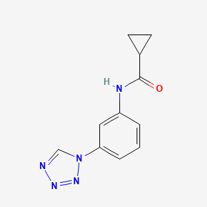 N-[3-(1H-tetrazol-1-yl)phenyl]cyclopropanecarboxamide